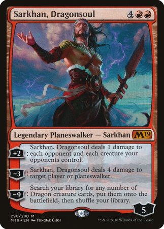 Sarkhan, Dragonsoul [Core Set 2019] | The Time Vault CA