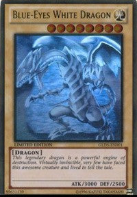 Blue-Eyes White Dragon [GLD5-EN001] Ghost/Gold Rare | The Time Vault CA