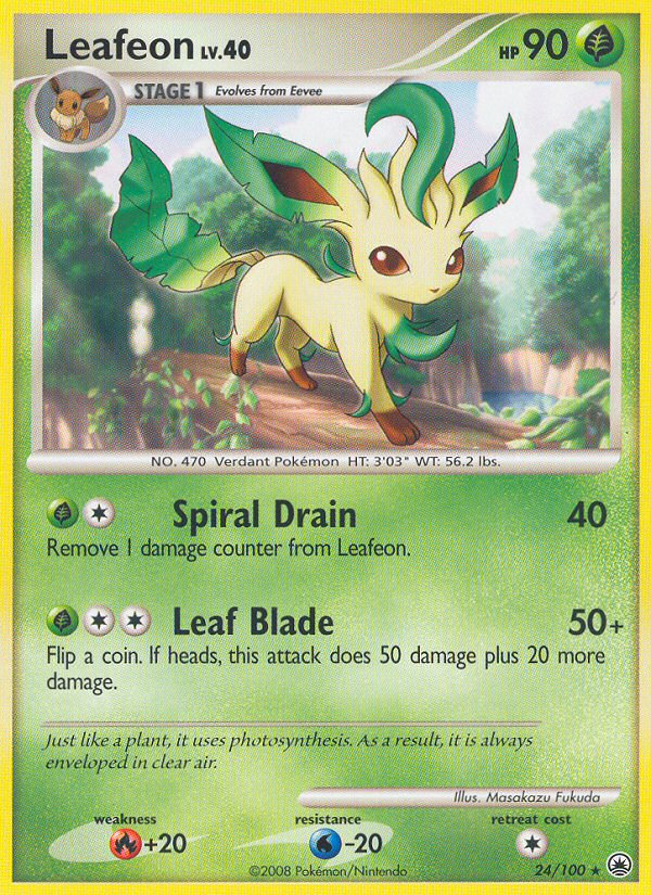 Leafeon (24/100) [Diamond & Pearl: Majestic Dawn] | The Time Vault CA