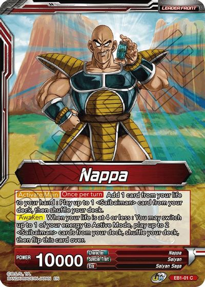 Nappa // Nappa & Saibaimen, the First Invaders (EB1-01) [Battle Evolution Booster] | The Time Vault CA