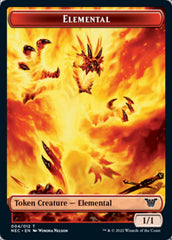 Elemental // Spirit (009) Double-sided Token [Kamigawa: Neon Dynasty Commander Tokens] | The Time Vault CA