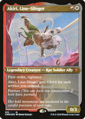 Akiri, Line-Slinger (Foil Etched) [Commander Legends] | The Time Vault CA