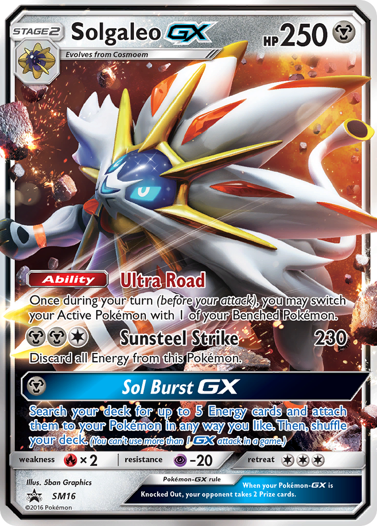 Solgaleo GX (SM16) [Sun & Moon: Black Star Promos] | The Time Vault CA