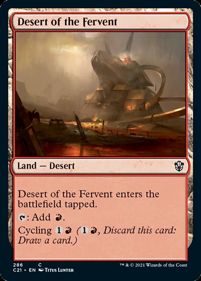 Desert of the Fervent [Commander 2021] | The Time Vault CA