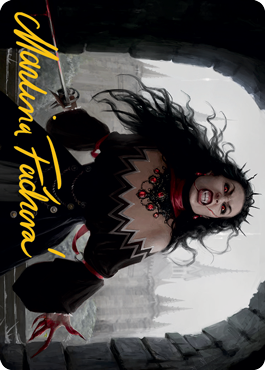 Voldaren Stinger Art Card (Gold-Stamped Signature) [Innistrad: Midnight Hunt Art Series] | The Time Vault CA