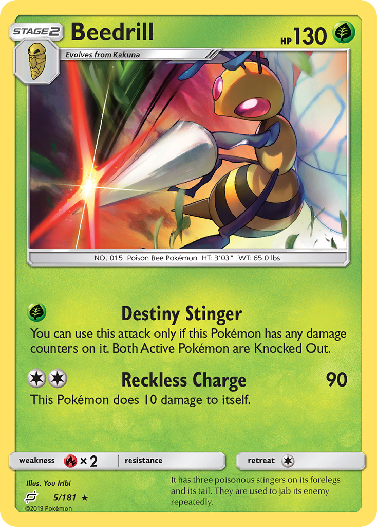 Beedrill (5/181) [Sun & Moon: Team Up] | The Time Vault CA