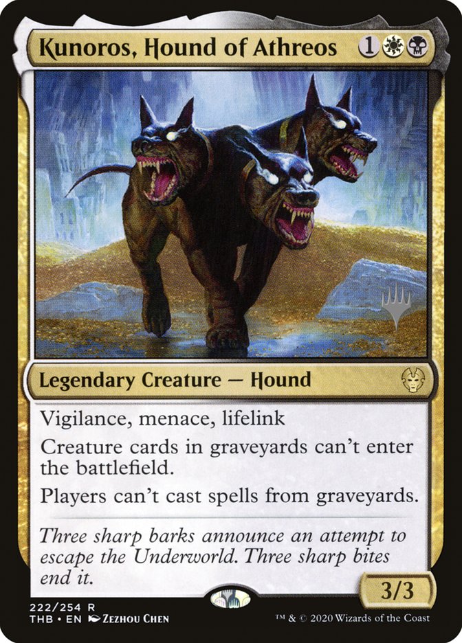 Kunoros, Hound of Athreos (Promo Pack) [Theros Beyond Death Promos] | The Time Vault CA