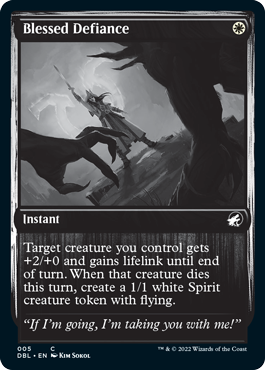 Blessed Defiance [Innistrad: Double Feature] | The Time Vault CA
