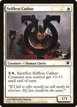 Selfless Cathar [Innistrad] | The Time Vault CA