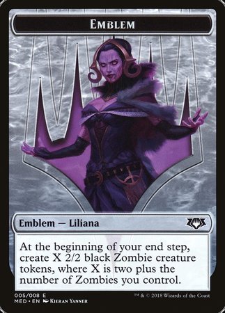 Emblem - Liliana, the Last Hope [Mythic Edition Tokens] | The Time Vault CA