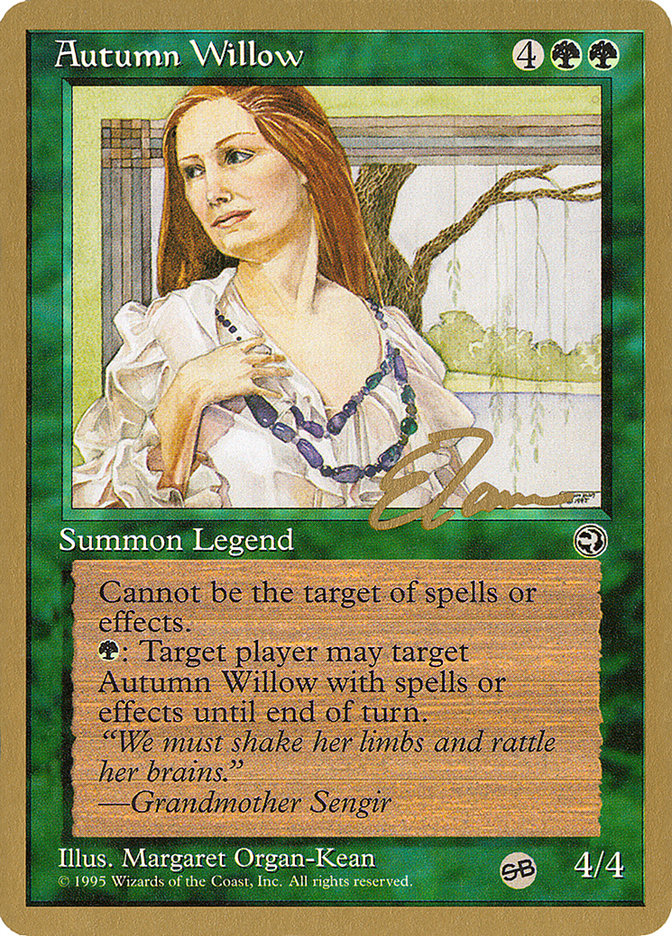 Autumn Willow (Eric Tam) (SB) [Pro Tour Collector Set] | The Time Vault CA