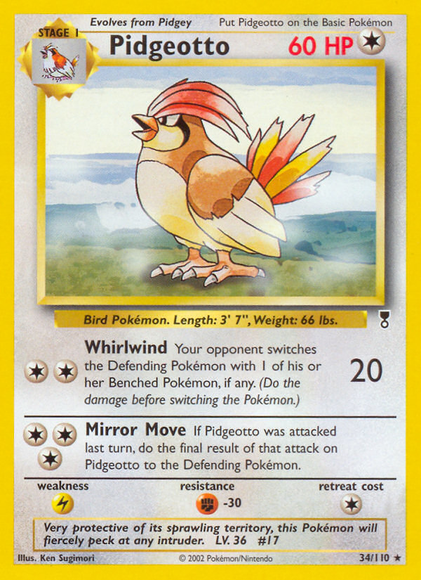 Pidgeotto (34/110) [Legendary Collection] | The Time Vault CA