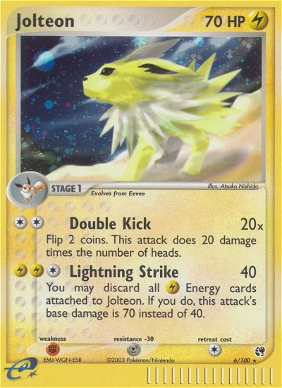 Jolteon (6/100) [EX: Sandstorm] | The Time Vault CA