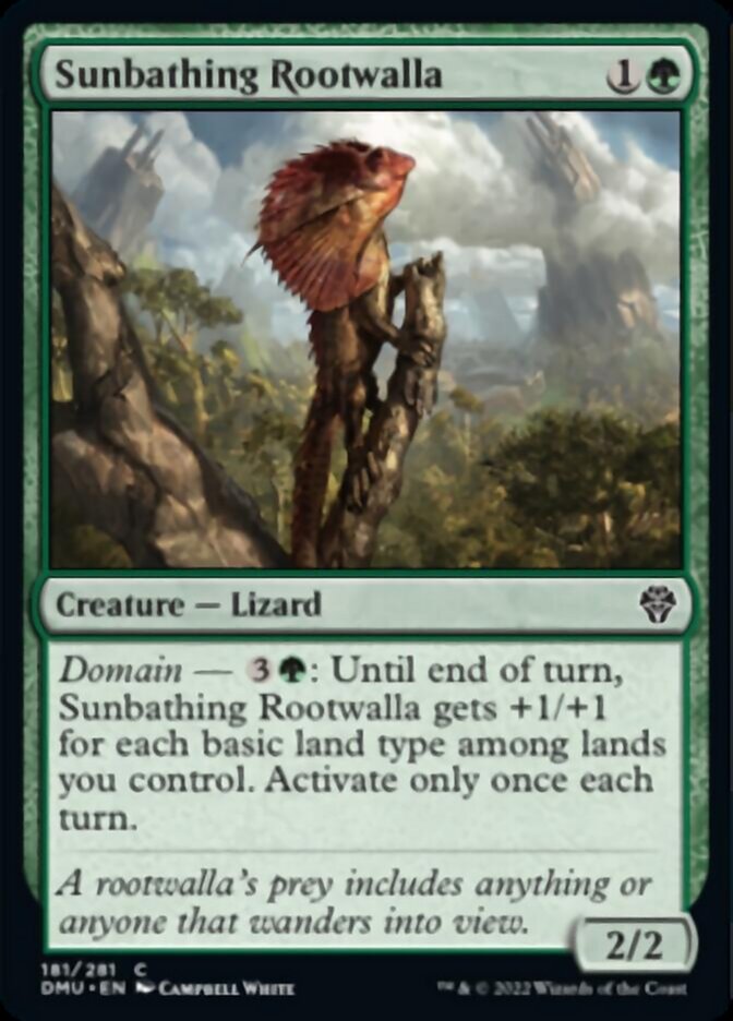 Sunbathing Rootwalla [Dominaria United] | The Time Vault CA