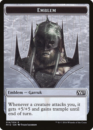 Emblem - Garruk, Apex Predator [Magic 2015 Tokens] | The Time Vault CA
