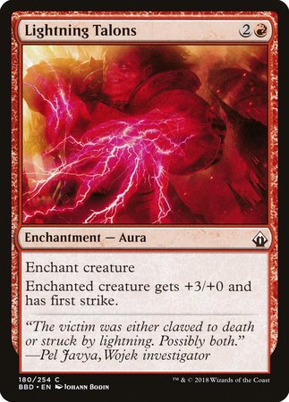 Lightning Talons [Battlebond] | The Time Vault CA