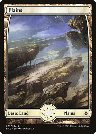 Plains (251) - Full Art [Battle for Zendikar] | The Time Vault CA