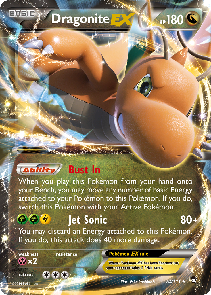Dragonite EX (74/111) [XY: Furious Fists] | The Time Vault CA