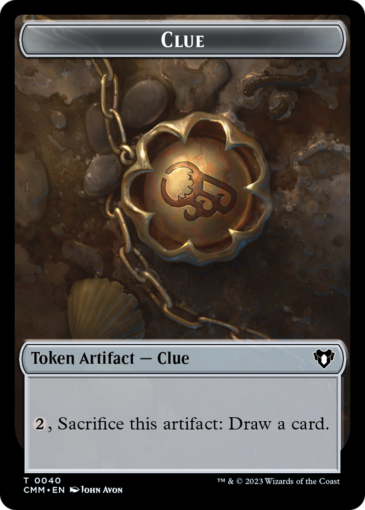Clue // Construct (0041) Double-Sided Token [Commander Masters Tokens] | The Time Vault CA
