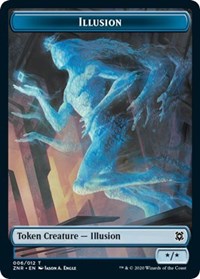 Illusion // Insect Double-sided Token [Zendikar Rising Tokens] | The Time Vault CA