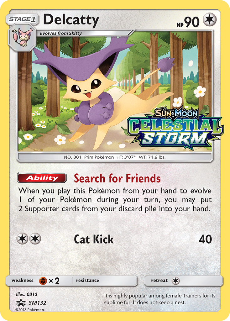 Delcatty (SM132) [Sun & Moon: Black Star Promos] | The Time Vault CA