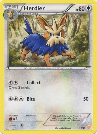 Herdier (19/30) [Black & White: Trainer Kit - Excadrill] | The Time Vault CA