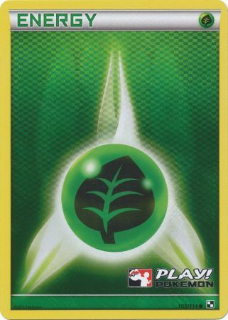 Grass Energy (105/114) (Play Pokemon Promo) [Black & White: Base Set] | The Time Vault CA