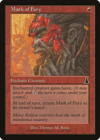 Mark of Fury [Urza's Destiny] | The Time Vault CA