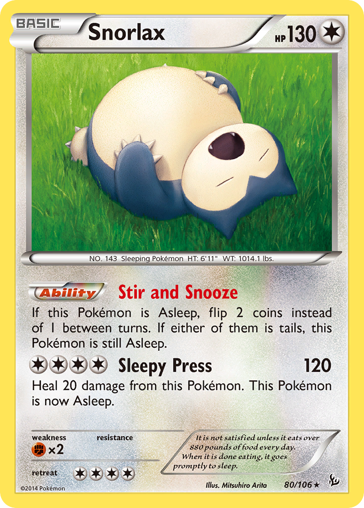 Snorlax (80/106) [XY: Flashfire] | The Time Vault CA