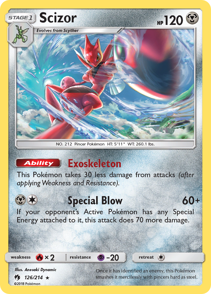 Scizor (126/214) [Sun & Moon: Lost Thunder] | The Time Vault CA