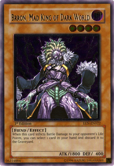 Brron, Mad King of Dark World [EEN-EN022] Ultimate Rare | The Time Vault CA