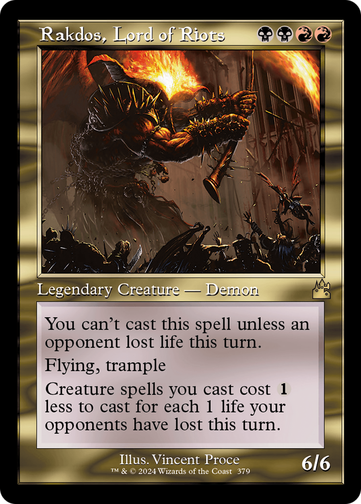 Rakdos, Lord of Riots (Retro Frame) [Ravnica Remastered] | The Time Vault CA