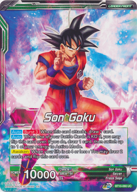 Son Goku // Ferocious Strike SS Son Goku (BT10-060) [Rise of the Unison Warrior Prerelease Promos] | The Time Vault CA