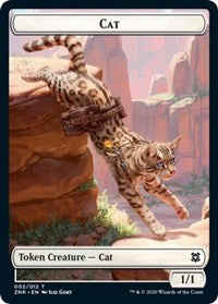 Cat // Hydra Double-sided Token [Zendikar Rising Tokens] | The Time Vault CA