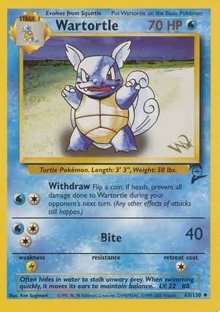 Wartortle (63/130) (W Stamped Promo) [Base Set 2] | The Time Vault CA