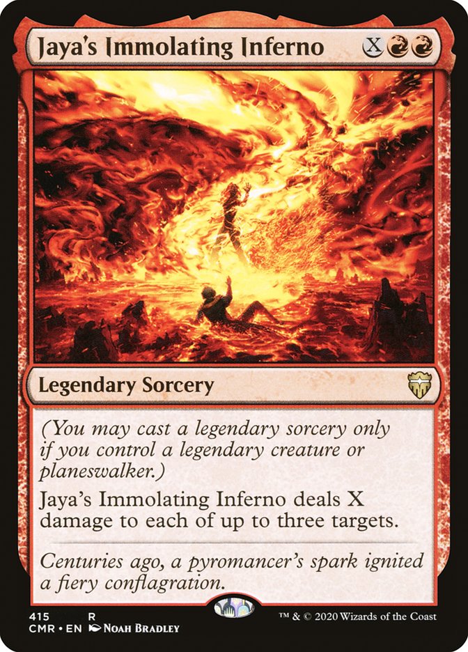 Jaya's Immolating Inferno [Commander Legends] | The Time Vault CA