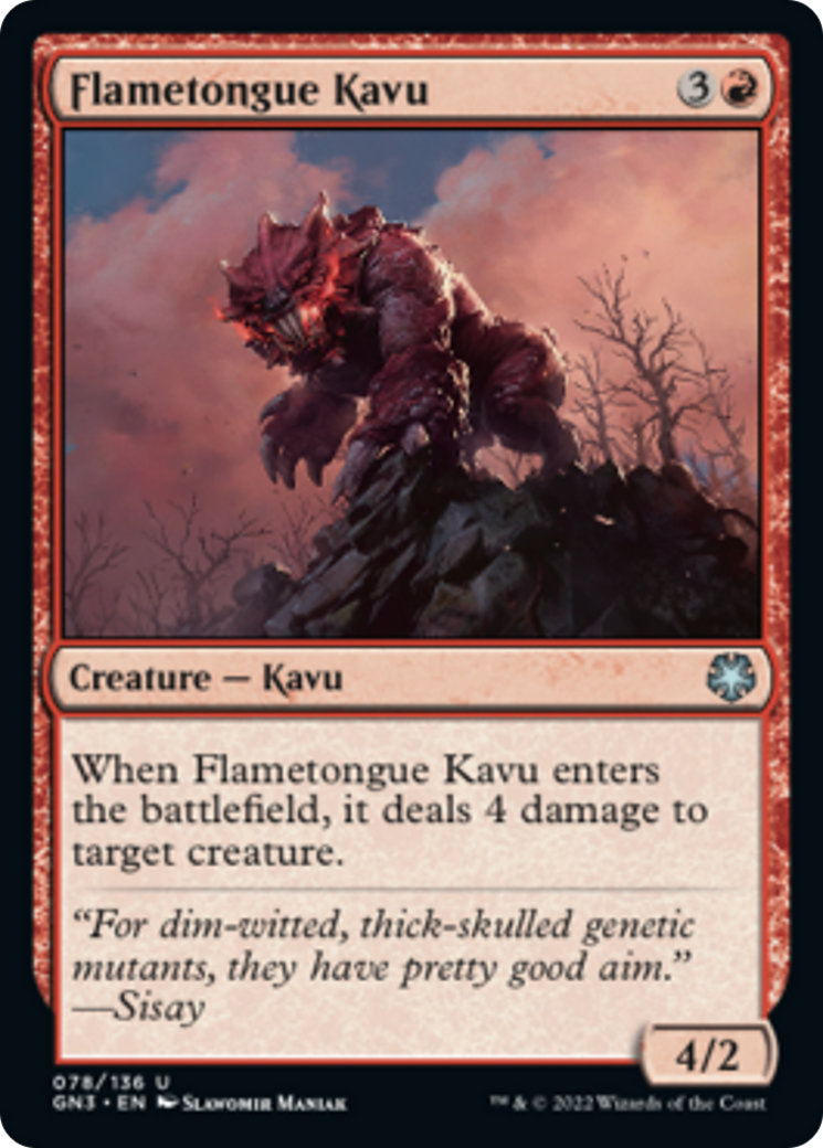 Flametongue Kavu [Game Night: Free-for-All] | The Time Vault CA