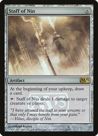 Staff of Nin [Magic 2013 Promos] | The Time Vault CA