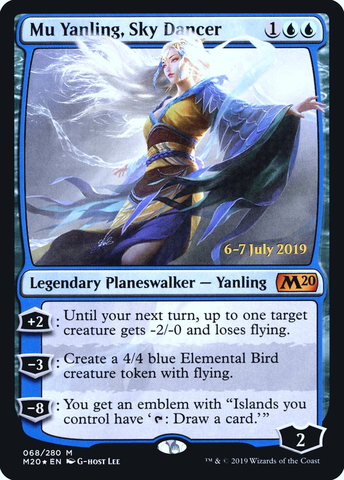 Mu Yanling, Sky Dancer  [Core Set 2020 Prerelease Promos] | The Time Vault CA