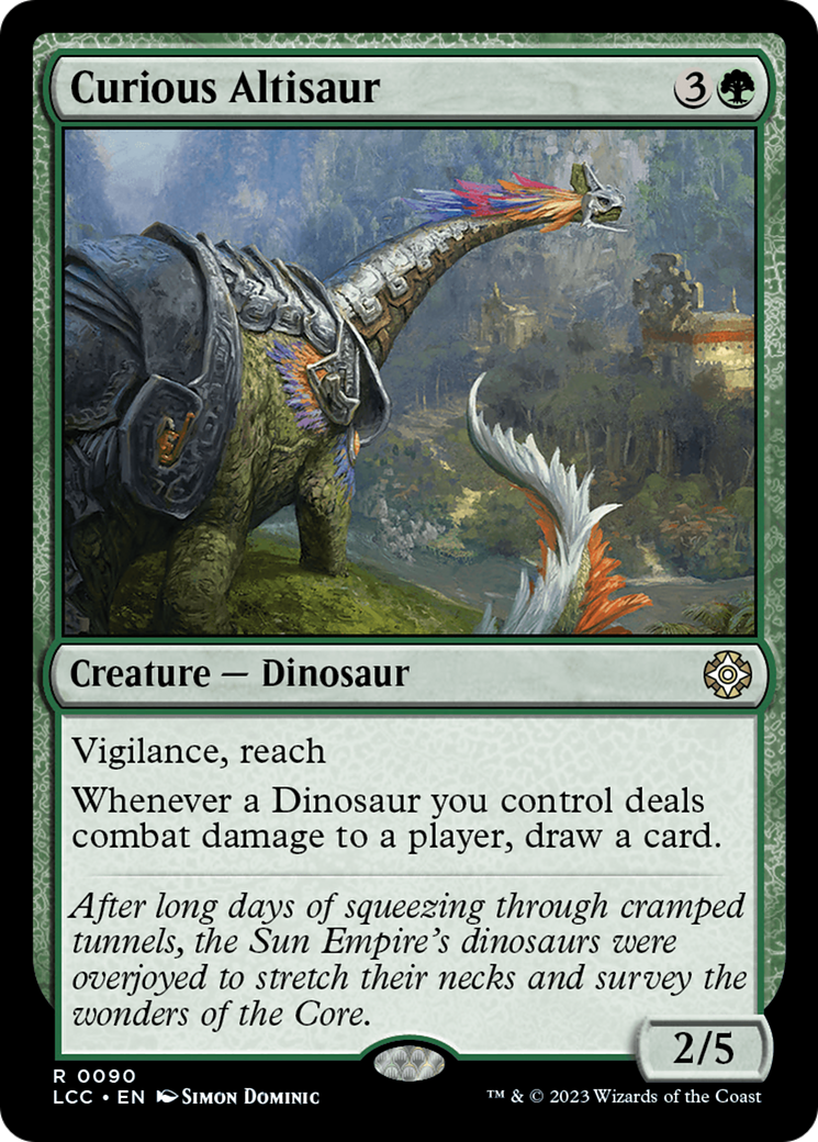 Curious Altisaur [The Lost Caverns of Ixalan Commander] | The Time Vault CA