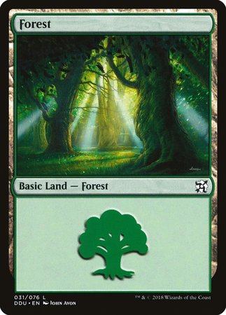 Forest (31) [Duel Decks: Elves vs. Inventors] | The Time Vault CA