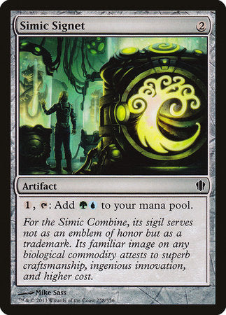 Simic Signet [Commander 2013] | The Time Vault CA