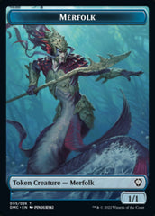 Saproling // Merfolk Double-sided Token [Dominaria United Tokens] | The Time Vault CA