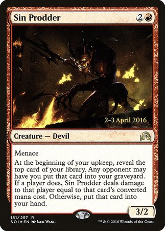Sin Prodder [Shadows over Innistrad Promos] | The Time Vault CA