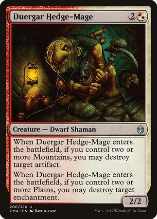 Duergar Hedge-Mage [Commander Anthology] | The Time Vault CA