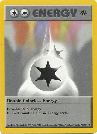 Double Colorless Energy (96/102) (Shadowless) [Base Set 1st Edition] | The Time Vault CA