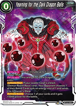 Yearning for the Dark Dragon Balls (Common) [BT13-149] | The Time Vault CA