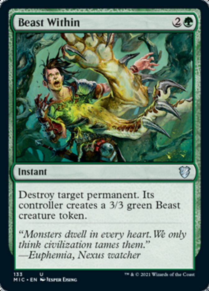 Beast Within [Innistrad: Midnight Hunt Commander] | The Time Vault CA