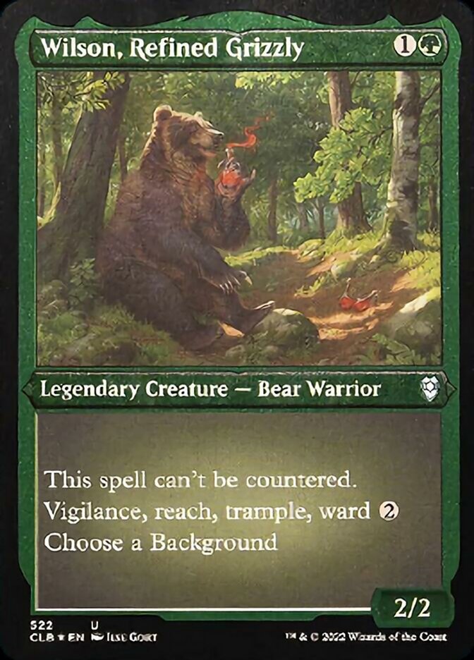 Wilson, Refined Grizzly (Foil Etched) [Commander Legends: Battle for Baldur's Gate] | The Time Vault CA