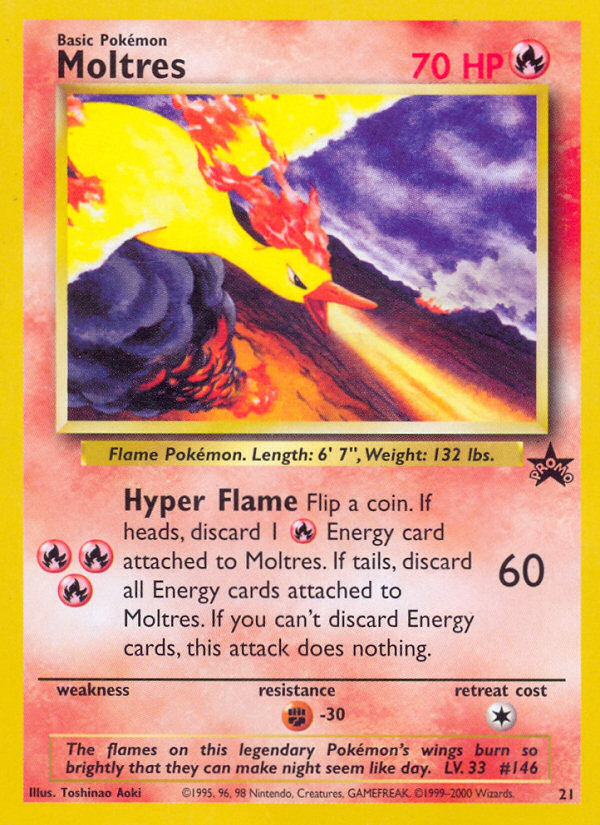 Moltres (21) [Wizards of the Coast: Black Star Promos] | The Time Vault CA